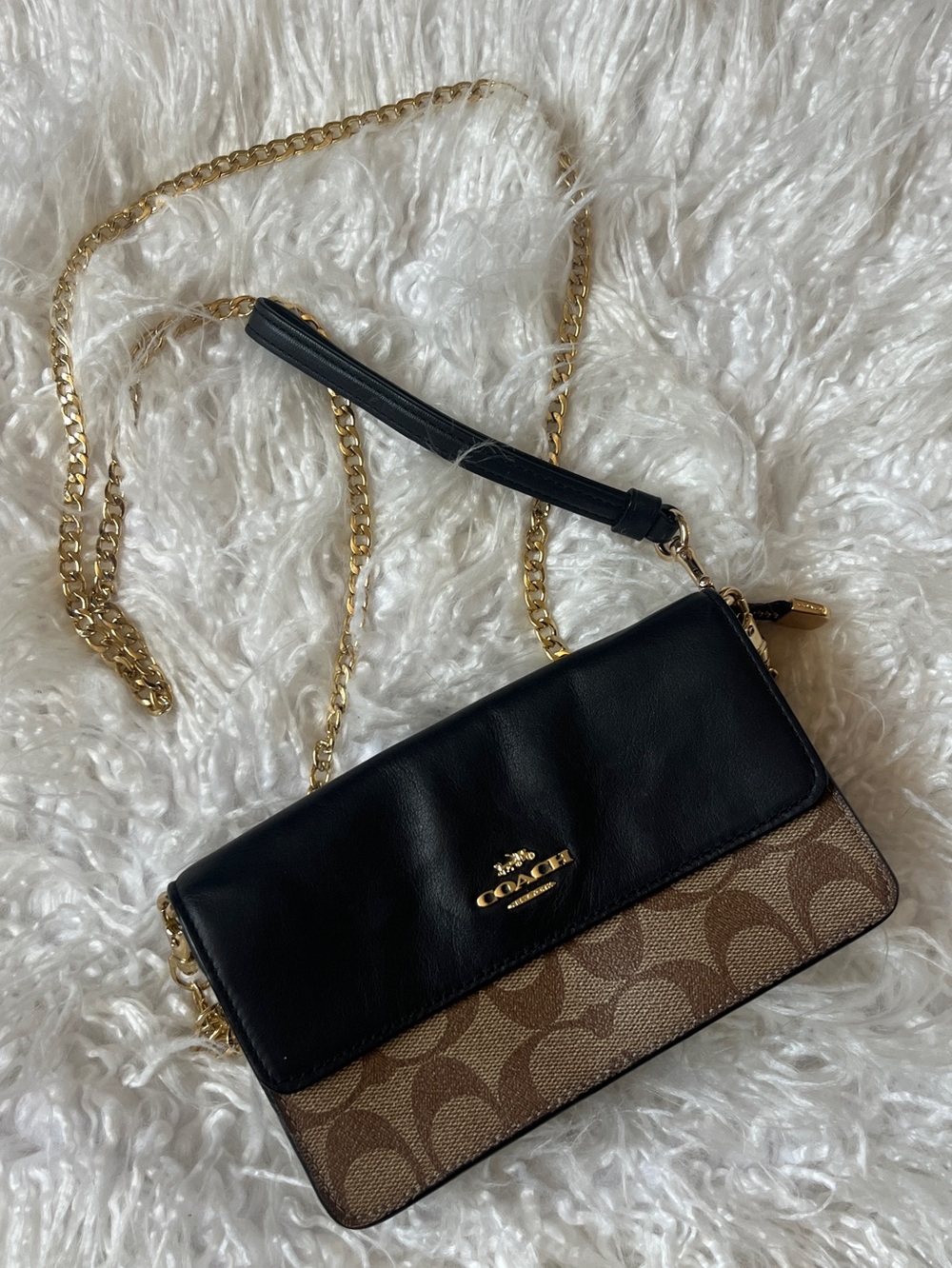 COACH Foldover Wristlet and crossbody